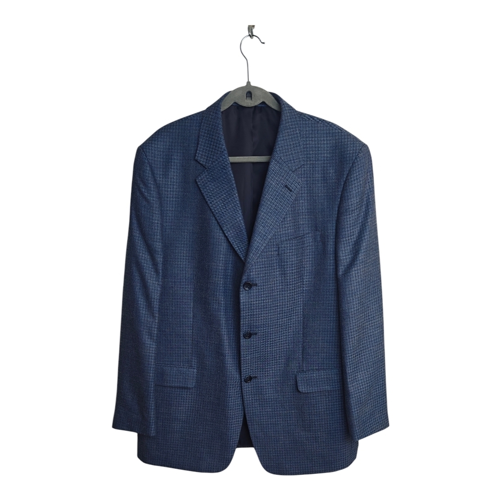 Norm Thompson Blue Patterned Blazer - image 3